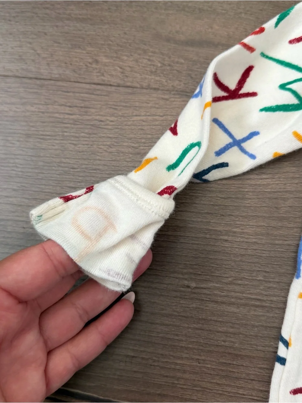 Old Navy Infant Multi-Color Alphabet Footie Pajamas Size 3-6 Months